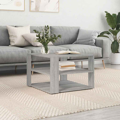 Tavolino Salotto Grigio Sonoma 58x58x40cm Legno Multistrato
