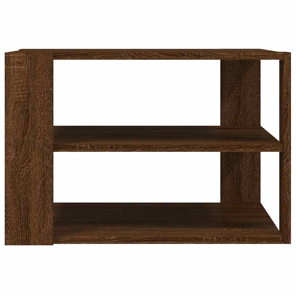 Tavolino Salotto Rovere Marrone 58x58x40 Legno Multistrato