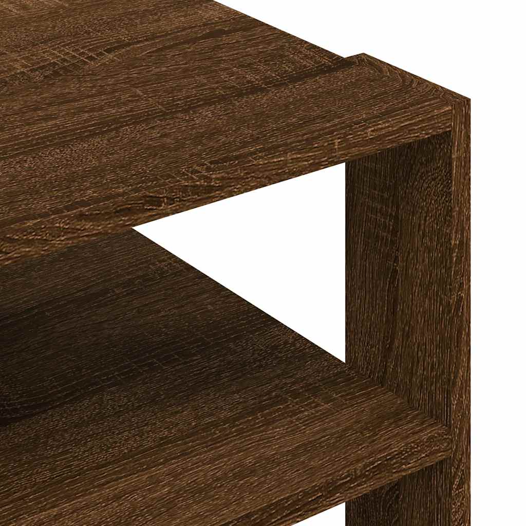 Tavolino Salotto Rovere Marrone 58x58x40 Legno Multistrato