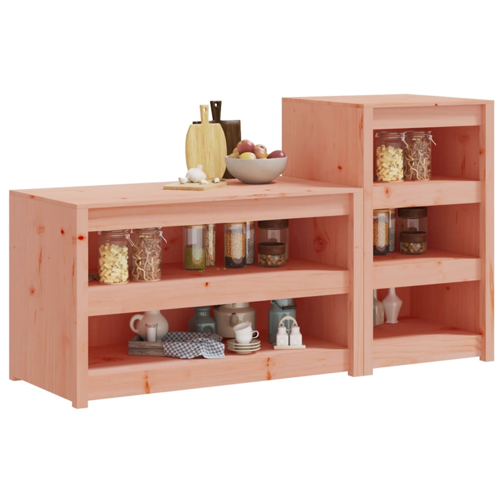 Mobili da Cucina da Esterno MEPPEL 2 pz in Legno Massello di Douglas | homemem39