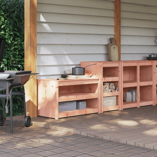 Mobili da Cucina da Esterno MEPPEL 2 pz in Legno Massello di Douglas | homemem39
