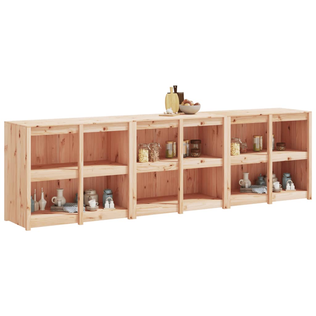 Mobili da Cucina da Esterno 3 pz in Legno Massello di Pino - homemem39