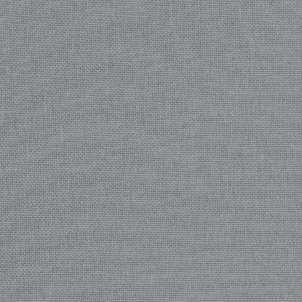 Poltrona Cabriolet con Poggiapiedi Grigio Chiaro in Tessuto - homemem39