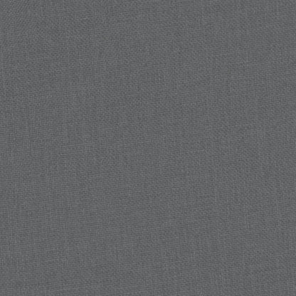 Poltrona Cabriolet con Poggiapiedi Grigio Scuro in Tessuto - homemem39