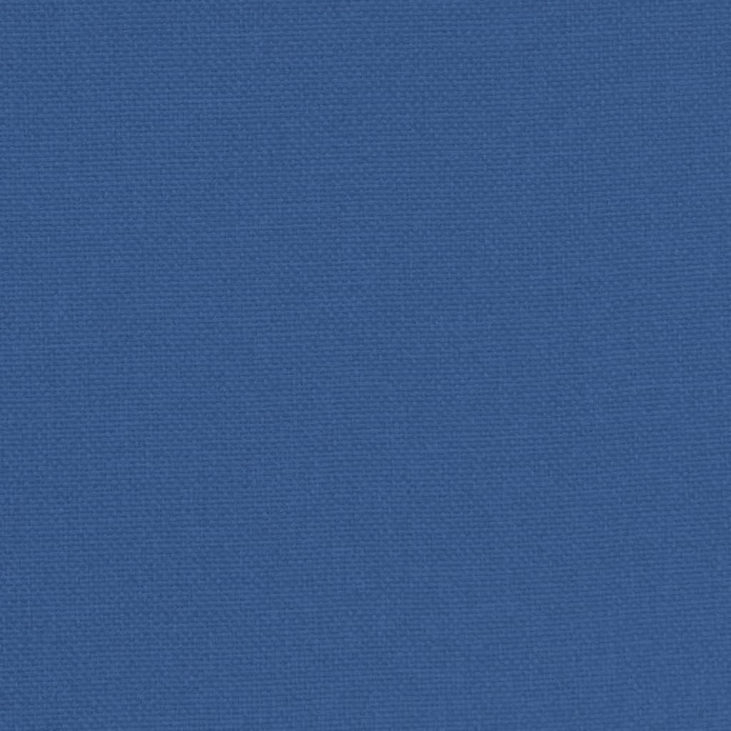 Poltrona Cabriolet con Poggiapiedi Blu in Tessuto - homemem39