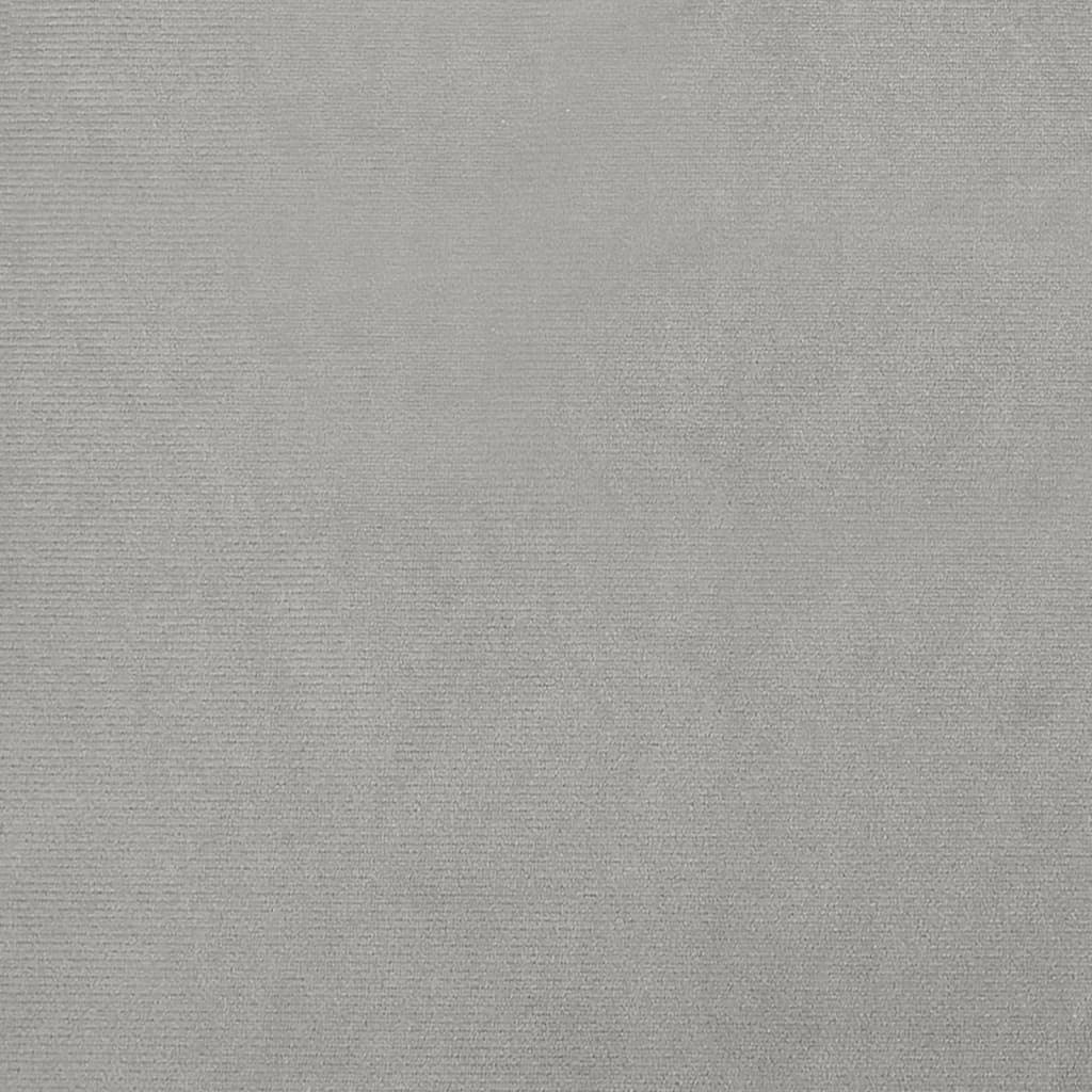 Poltrona Cabriolet Grigio Chiaro in Velluto - homemem39