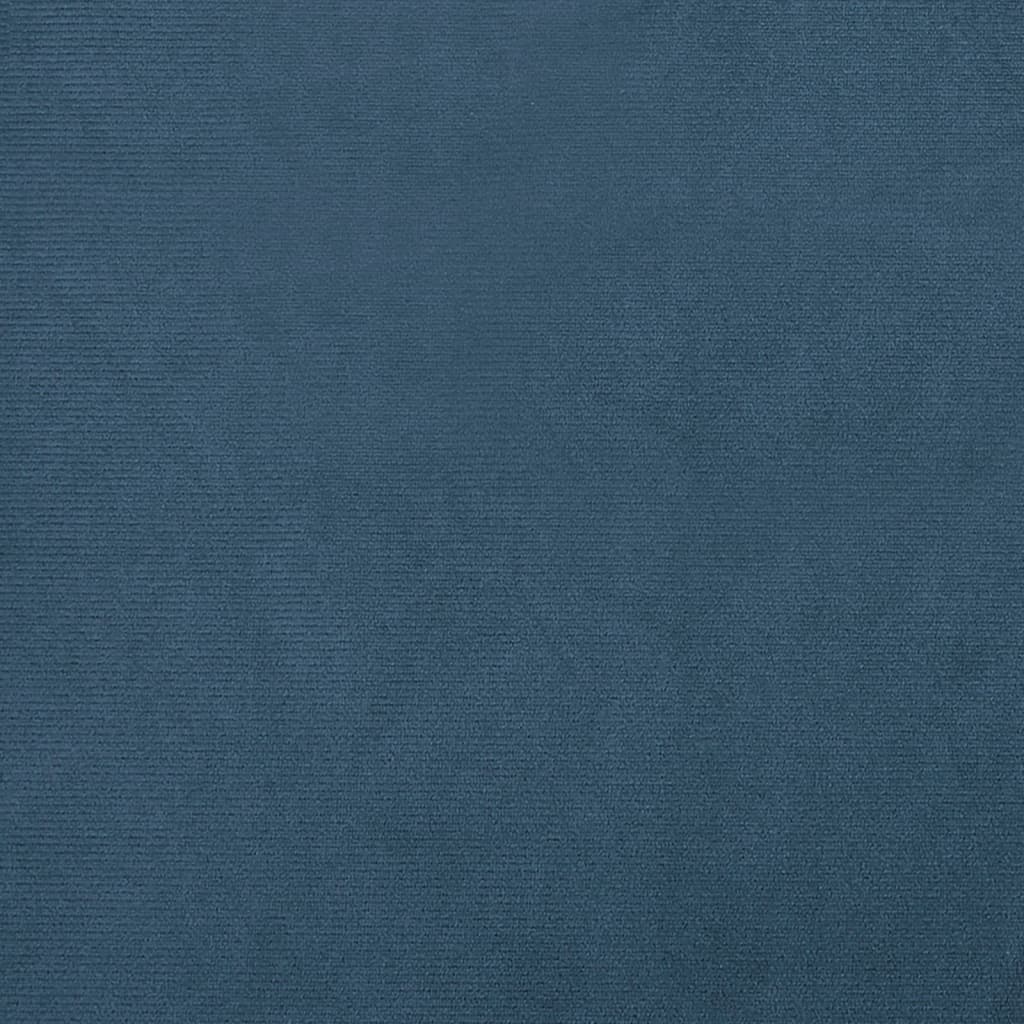 Poltrona Cabriolet Blu Scuro in Velluto - homemem39