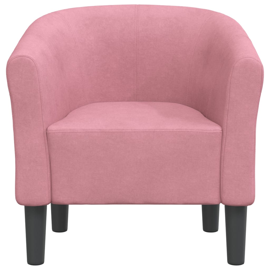 Poltrona Cabriolet Rosa in Velluto | homemem39