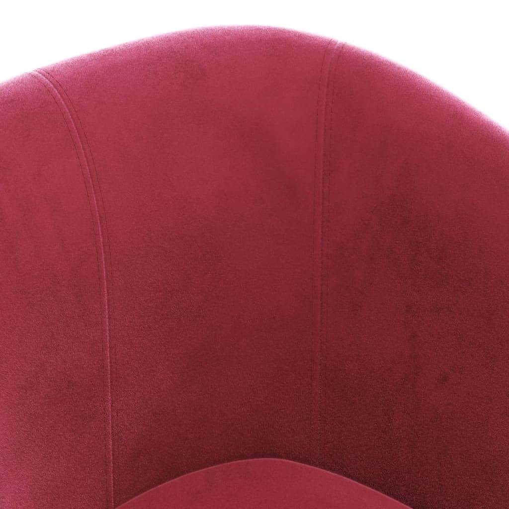 Poltrona Cabriolet Rosso Vino in Velluto | homemem39
