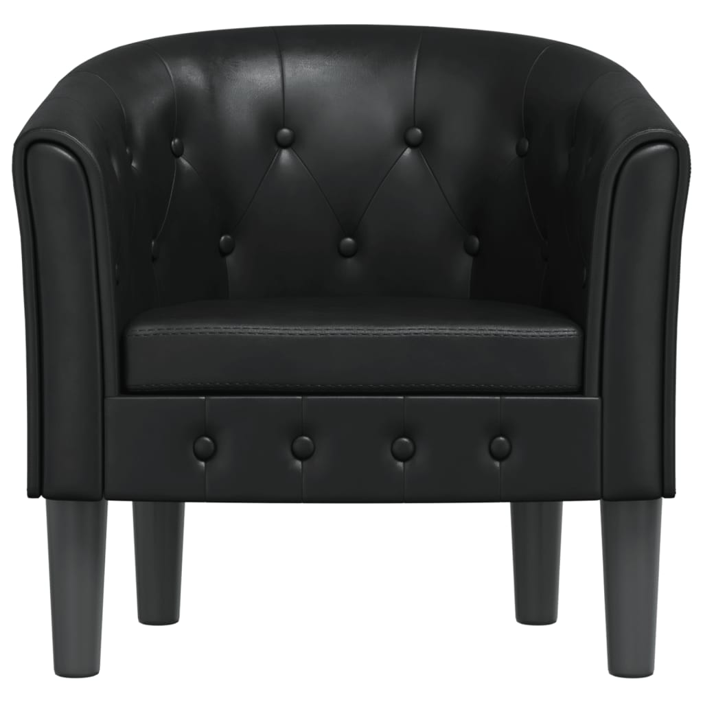 Poltrona Cabriolet Nera in Similpelle | homemem39