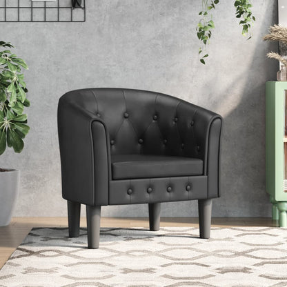 Poltrona Cabriolet Nera in Similpelle | homemem39