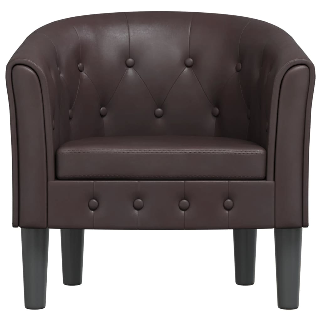 Poltrona Cabriolet Marrone in Similpelle | homemem39