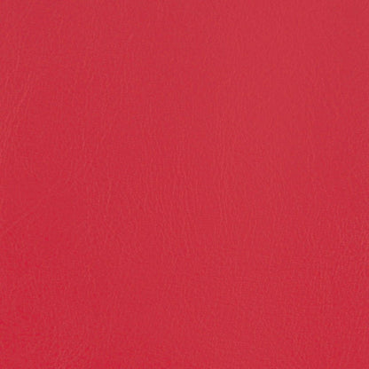 Poltrona a Pozzetto con Poggiapiedi Rossa in Similpelle