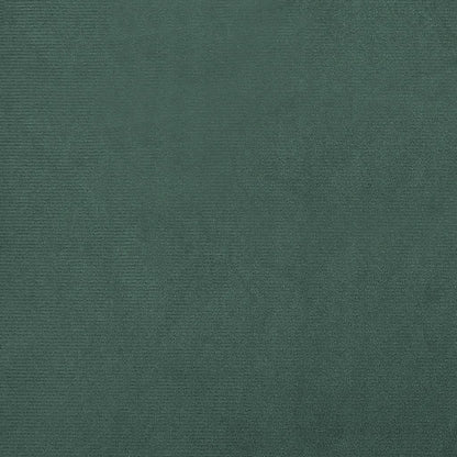 Poltrona Cabriolet con Poggiapiedi Verde Scuro in Velluto - homemem39