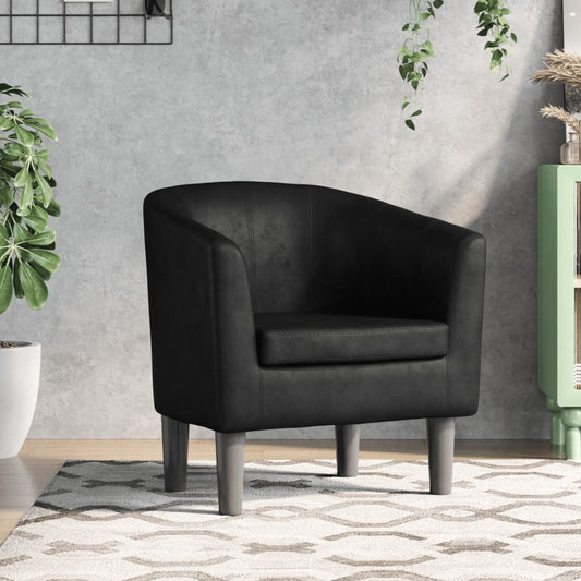 Poltrona Cabriolet Nera in Similpelle | homemem39