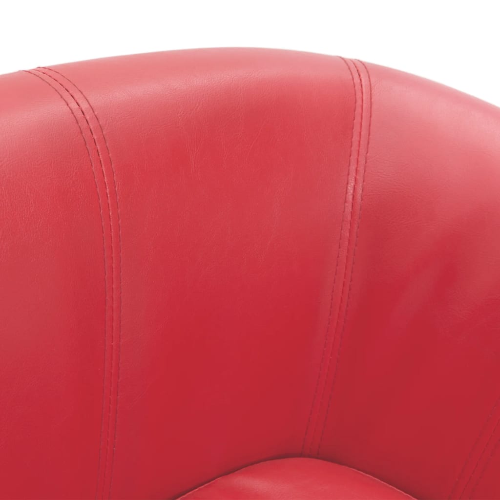 Poltroncina a Pozzetto Rossa in Similpelle | homemem39
