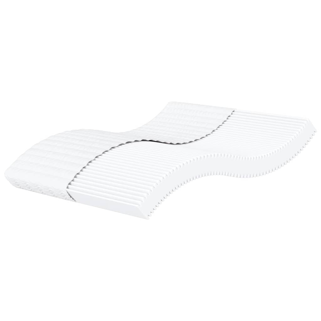 Materasso in Schiuma Bianco 160x200 cm Durezza H2 H3