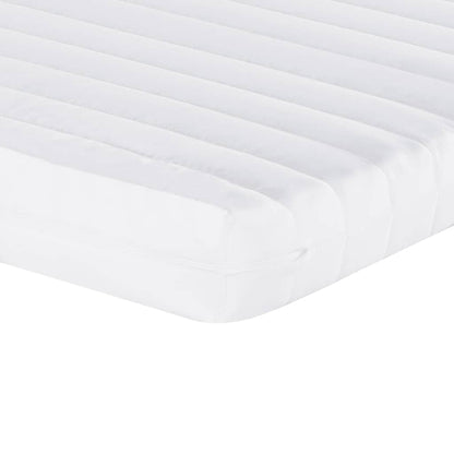 Materasso in Schiuma Bianco 140x190 cm 7 Zone Durezza 20 ILD
