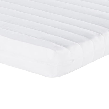 Materasso in Schiuma Bianco 200x200 cm 7 Zone Durezza 20 ILD