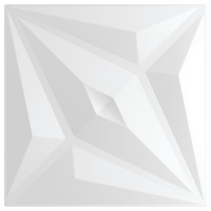 Pannelli Murali 12 pz Bianchi 50x50 cm XPS 3 m² Stella - homemem39