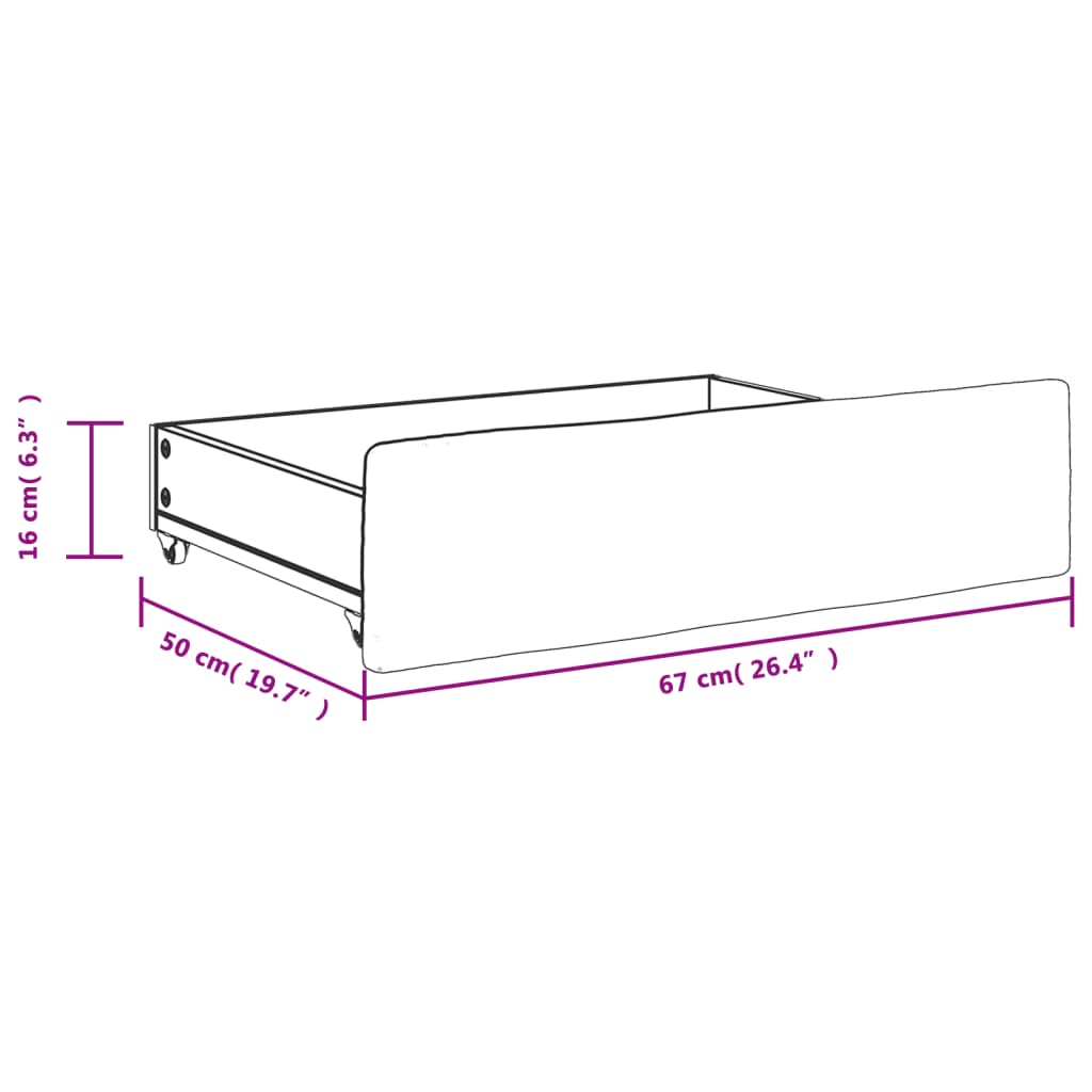 Cassetti da Letto 2pz Verde Scuro Legno Multistrato e Velluto