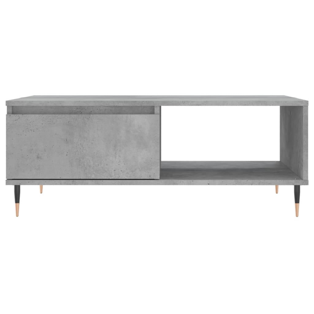 Tavolino da Salotto Grigio Cemento 90x60x35cm Legno Multistrato | homemem39
