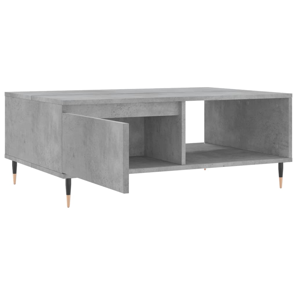 Tavolino da Salotto Grigio Cemento 90x60x35cm Legno Multistrato | homemem39
