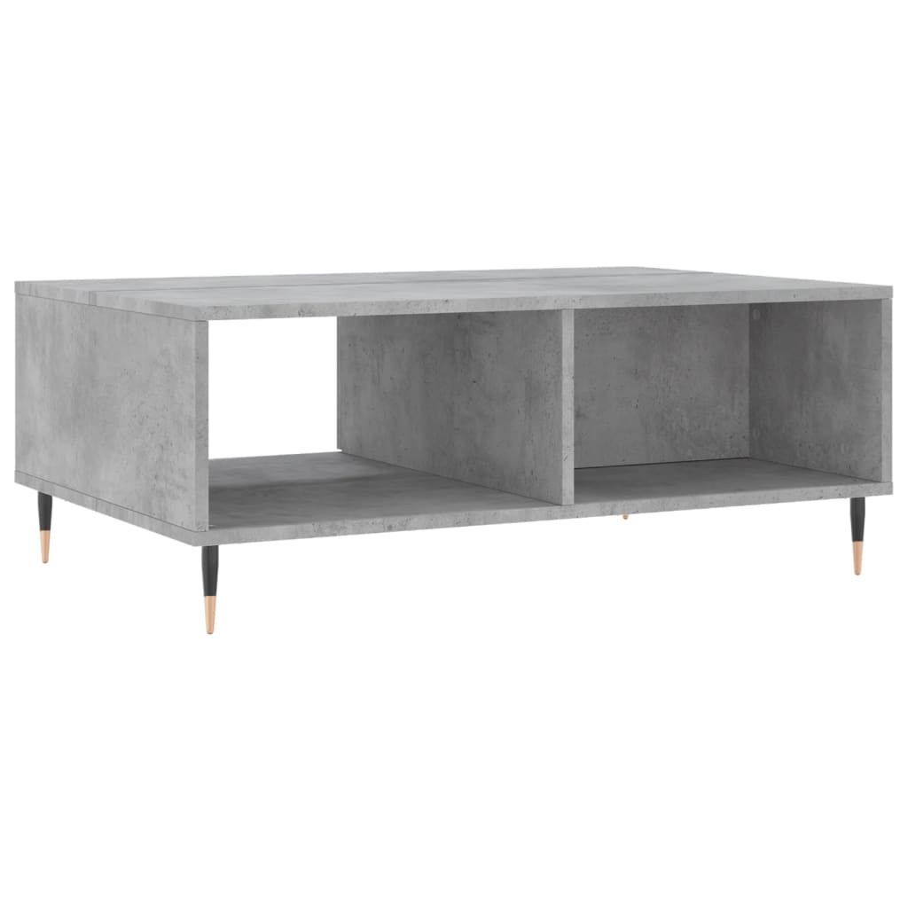Tavolino da Salotto Grigio Cemento 90x60x35cm Legno Multistrato | homemem39