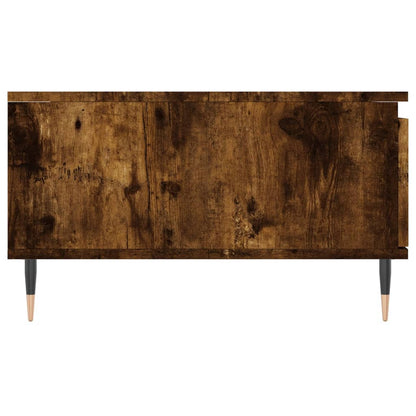 Tavolino da Salotto Rovere Fumo 90x60x35cm in Legno Multistrato