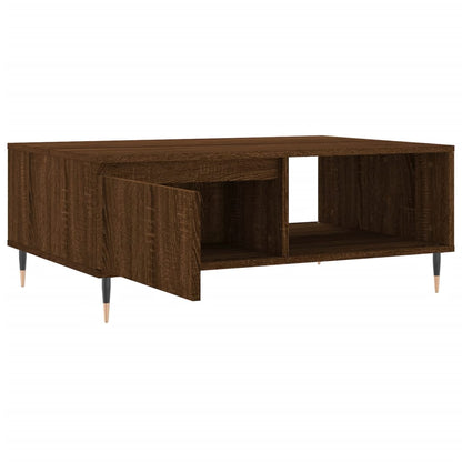 Tavolino da Salotto Rovere Marrone 90x60x35cm Legno Multistrato | homemem39