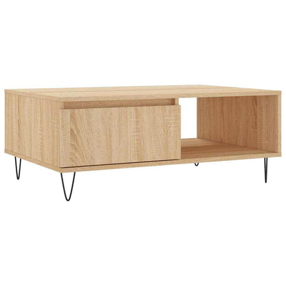 Tavolino da Salotto Rovere Sonoma 90x60x35 cm Legno Multistrato | homemem39