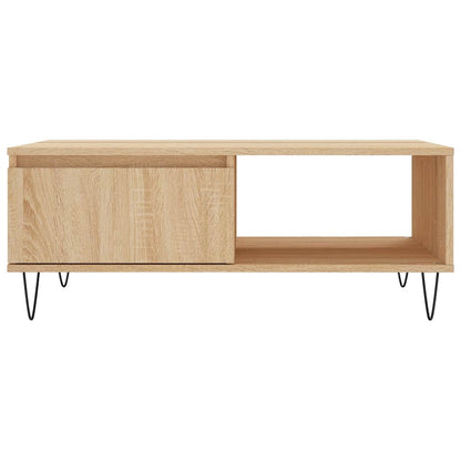Tavolino da Salotto Rovere Sonoma 90x60x35 cm Legno Multistrato | homemem39