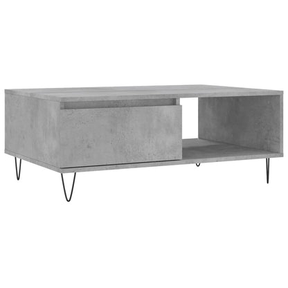 Tavolino da Salotto Grigio Cemento 90x60x35cm Legno Multistrato | homemem39