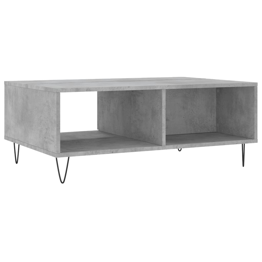 Tavolino da Salotto Grigio Cemento 90x60x35cm Legno Multistrato | homemem39