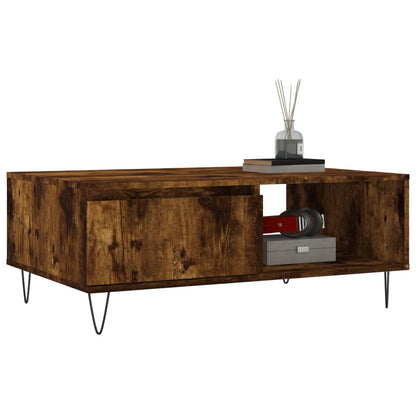 Tavolino da Salotto Rovere Fumo 90x60x35cm in Legno Multistrato | homemem39