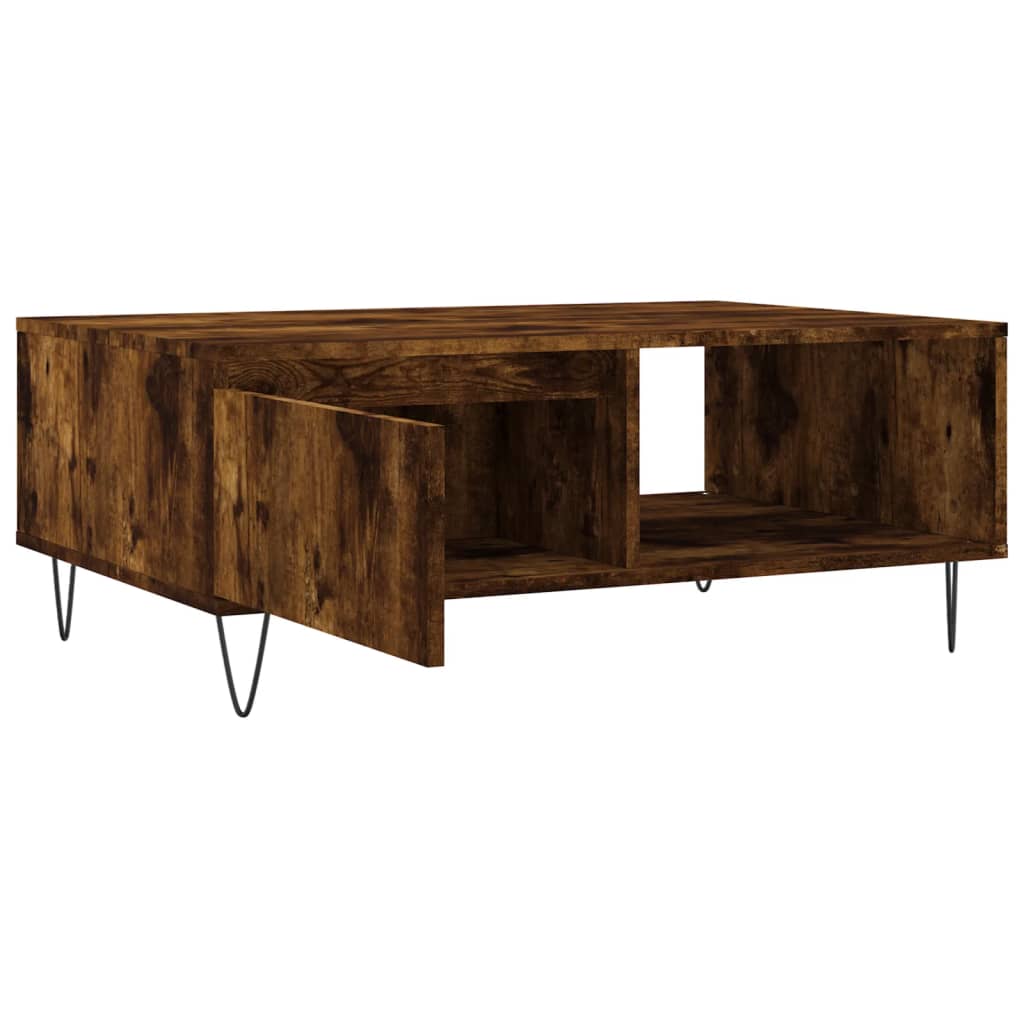 Tavolino da Salotto Rovere Fumo 90x60x35cm in Legno Multistrato | homemem39