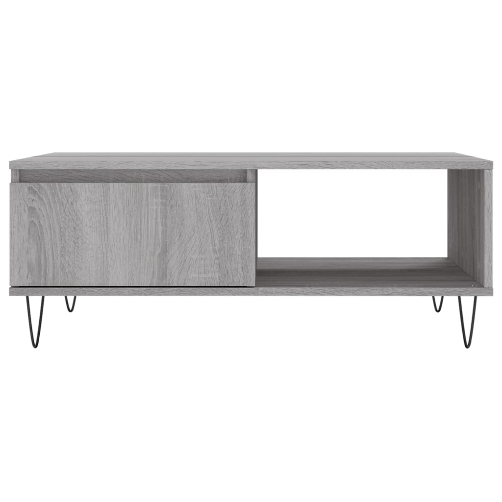 Tavolino da Salotto Grigio Sonoma 90x60x35 cm Legno Multistrato | homemem39