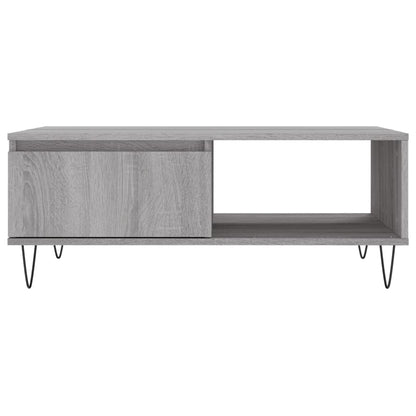 Tavolino da Salotto Grigio Sonoma 90x60x35 cm Legno Multistrato | homemem39