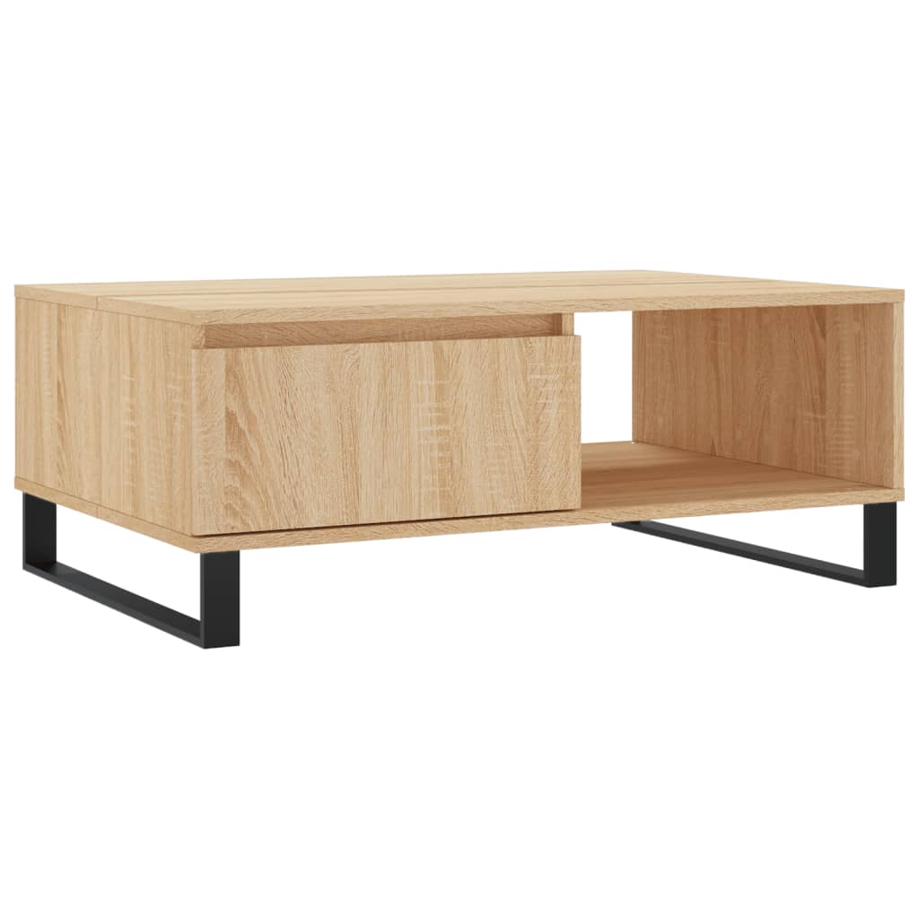 Tavolino da Salotto Rovere Sonoma 90x60x35 cm Legno Multistrato | homemem39