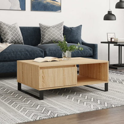 Tavolino da Salotto Rovere Sonoma 90x60x35 cm Legno Multistrato | homemem39