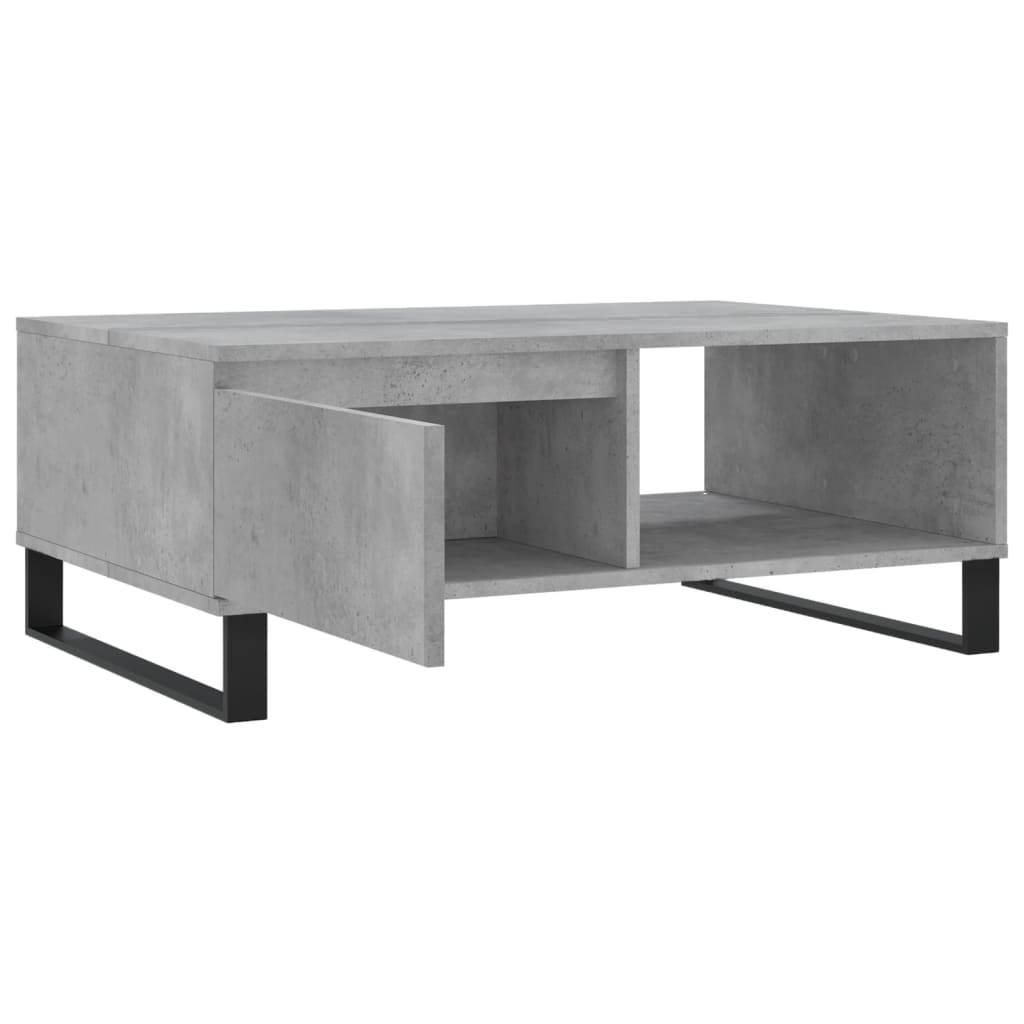 Tavolino da Salotto Grigio Cemento 90x60x35cm Legno Multistrato | homemem39