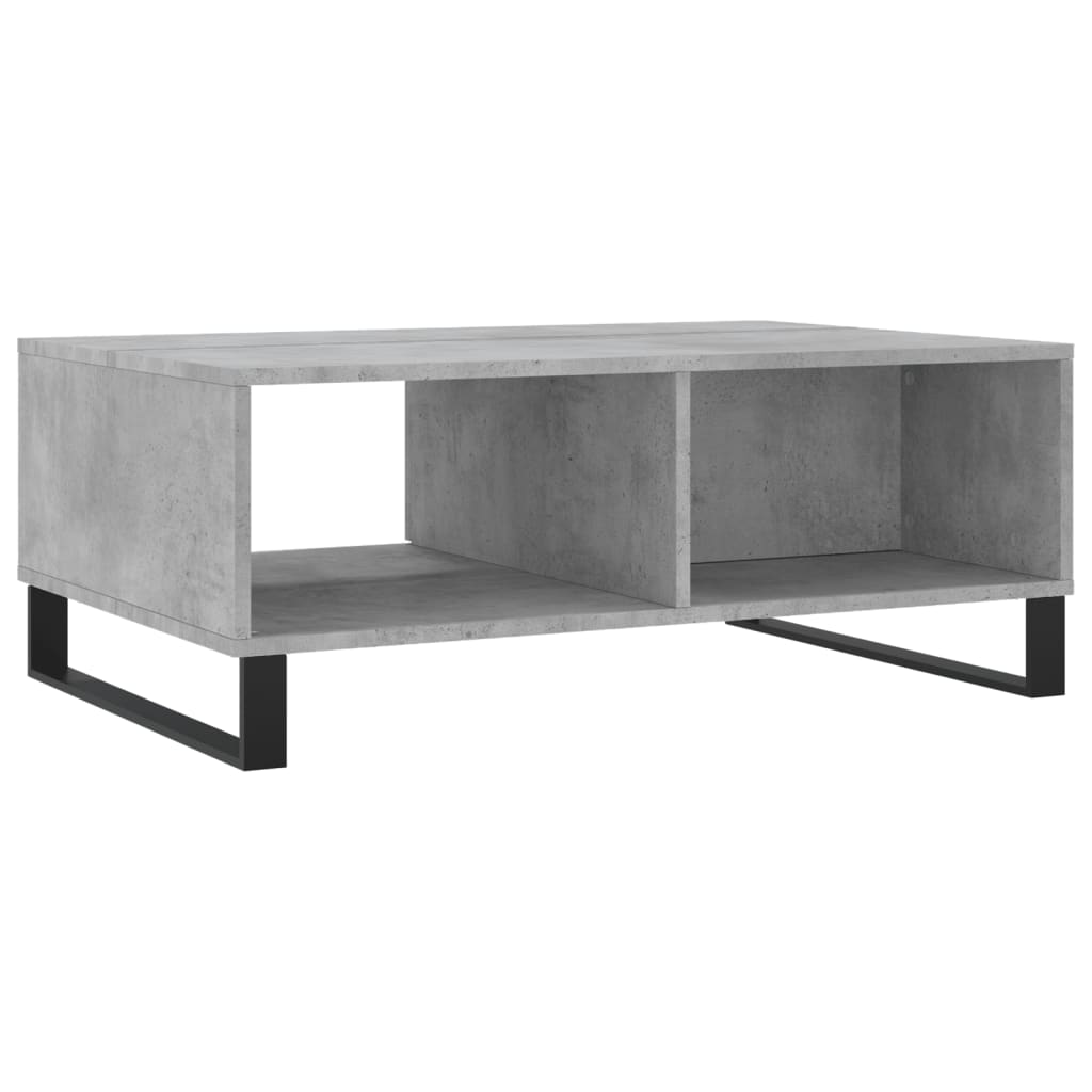 Tavolino da Salotto Grigio Cemento 90x60x35cm Legno Multistrato | homemem39