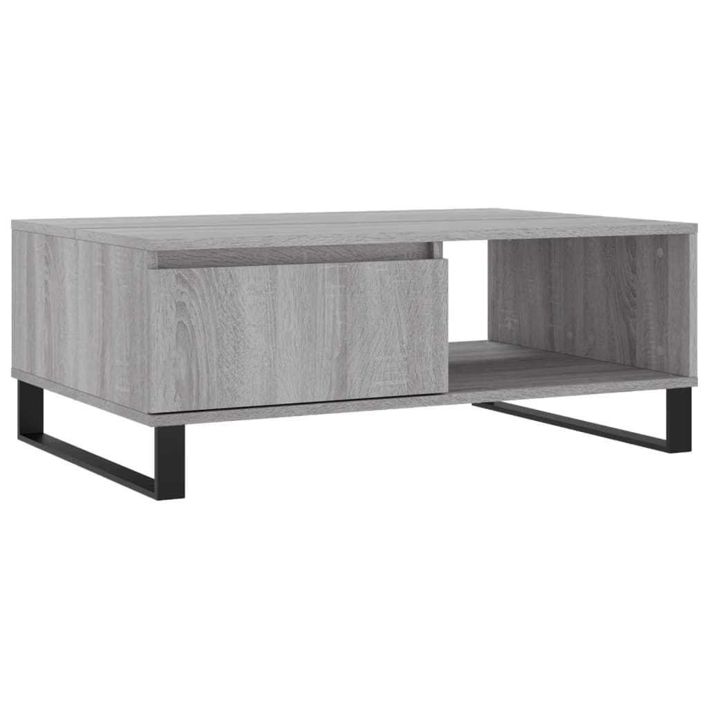 Tavolino da Salotto Grigio Sonoma 90x60x35 cm Legno Multistrato | homemem39