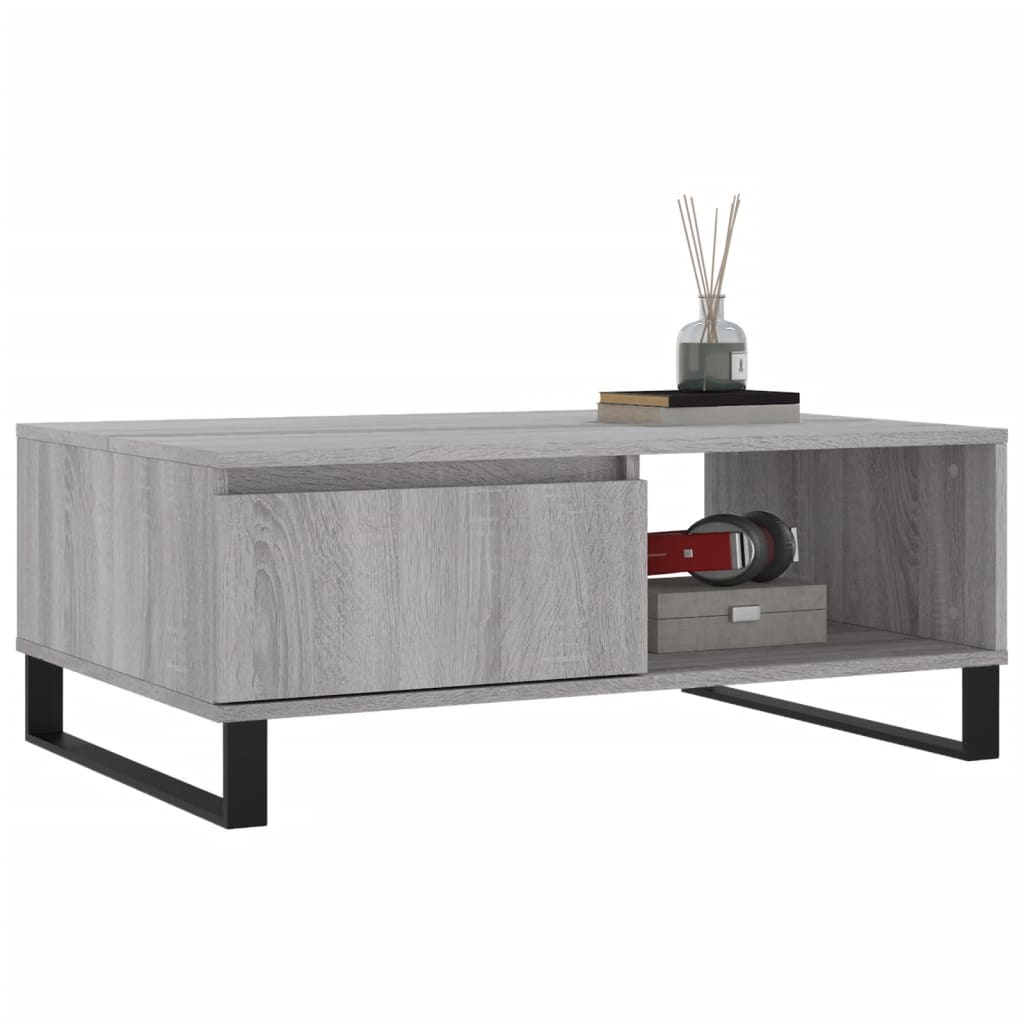 Tavolino da Salotto Grigio Sonoma 90x60x35 cm Legno Multistrato | homemem39