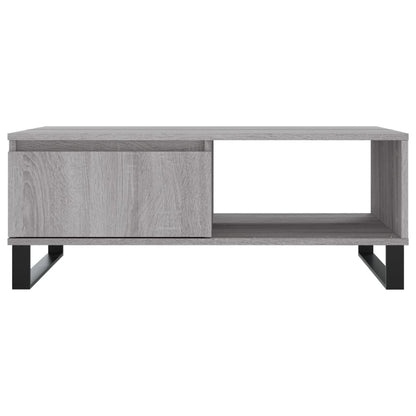 Tavolino da Salotto Grigio Sonoma 90x60x35 cm Legno Multistrato