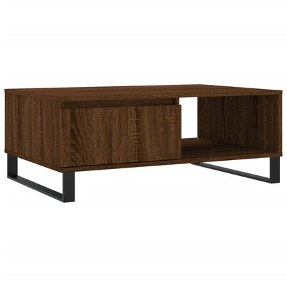 Tavolino da Salotto Rovere Marrone 90x60x35cm Legno Multistrato | homemem39