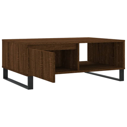 Tavolino da Salotto Rovere Marrone 90x60x35cm Legno Multistrato | homemem39