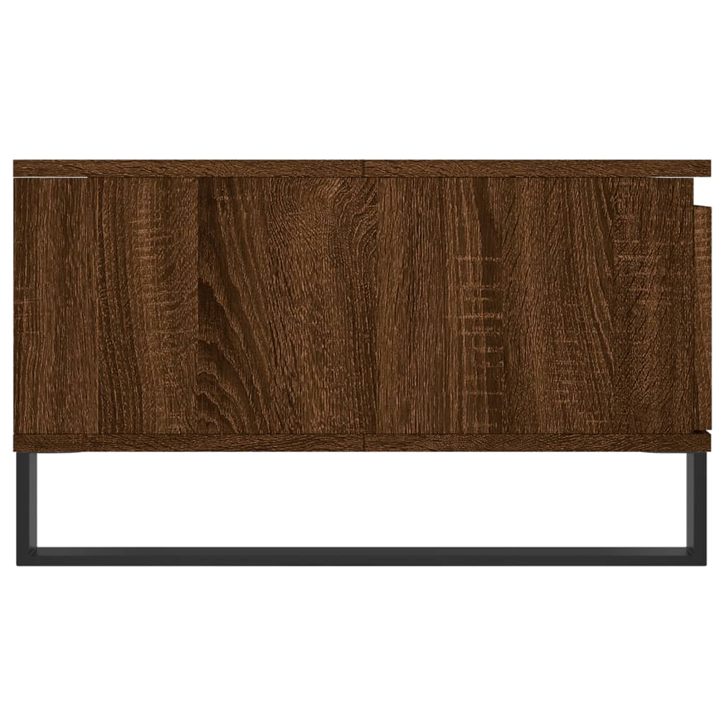 Tavolino da Salotto Rovere Marrone 90x60x35cm Legno Multistrato | homemem39