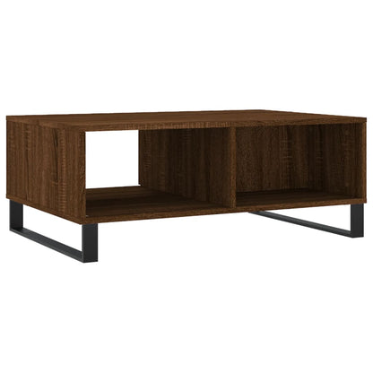 Tavolino da Salotto Rovere Marrone 90x60x35cm Legno Multistrato | homemem39