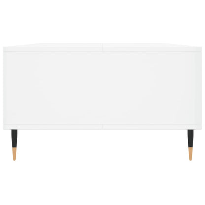 Tavolino da Salotto Bianco Lucido 104x60x35cm Legno Multistrato | homemem39